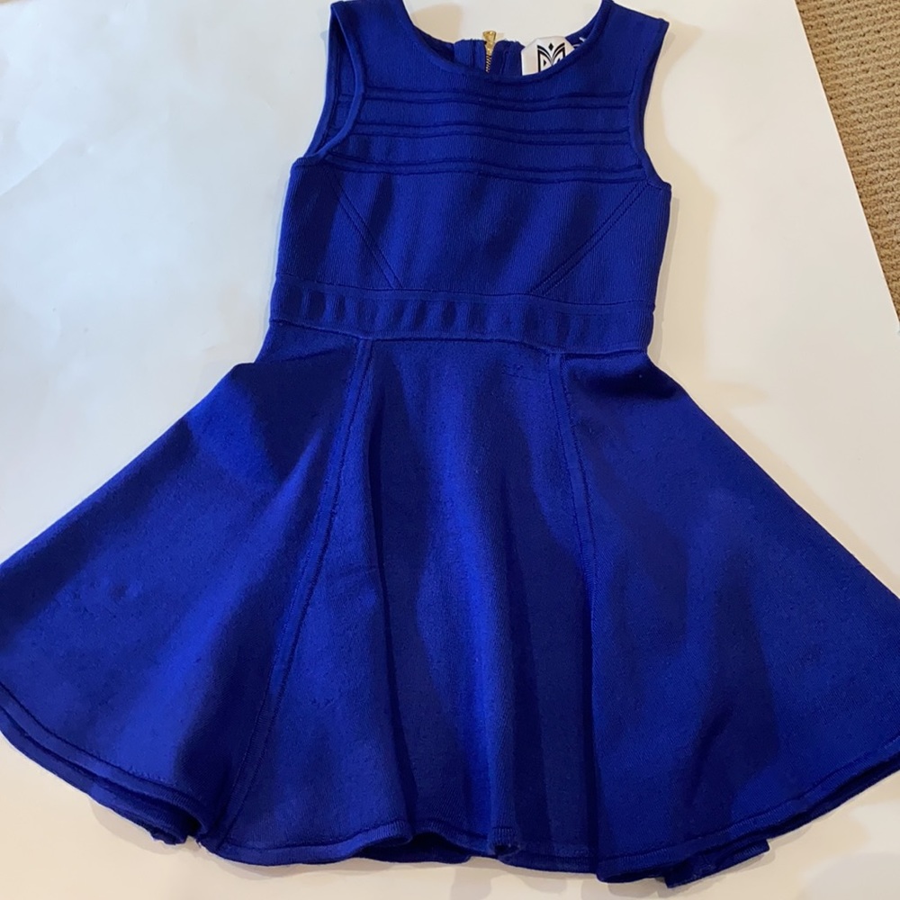 MILLY ADORABLE KIDS DRESS IN KNIT ELECTRIC BLUE NO LONGER MADE - Picture 6 of 13